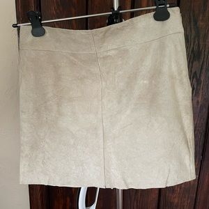 Express Suede Tan Skirt